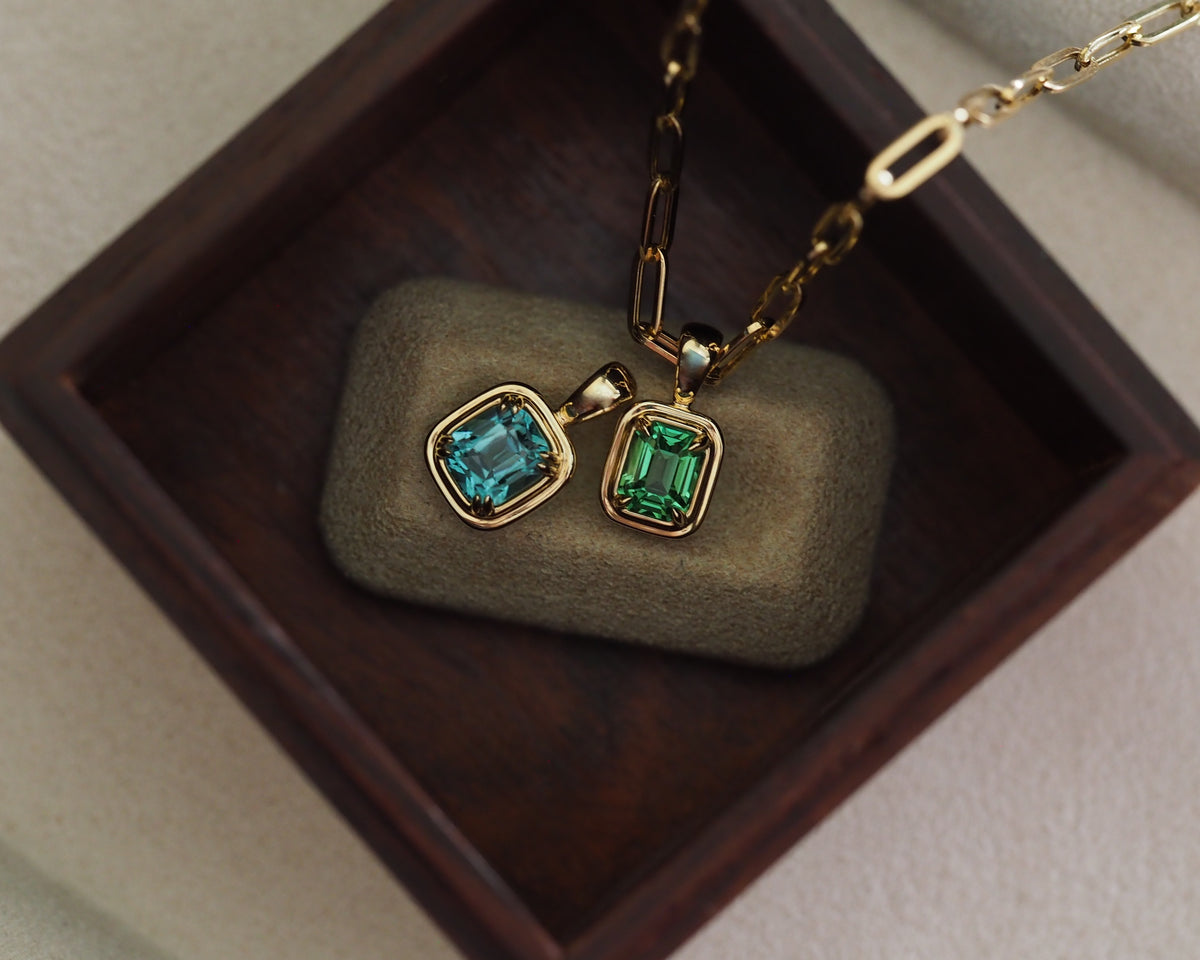 Juno Natural Tourmaline Pendant