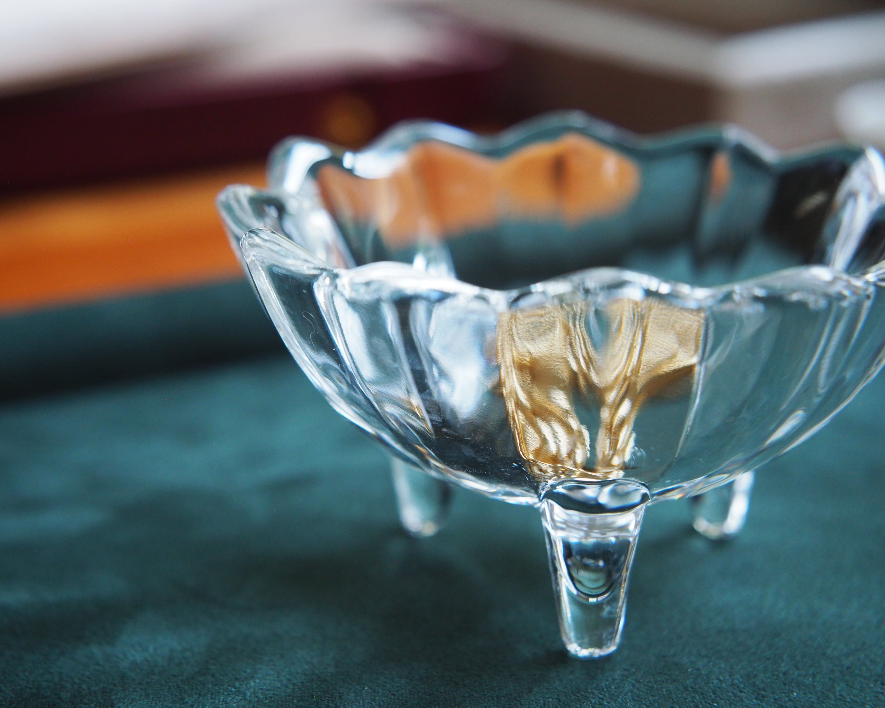Daisy Glass Trinket Dish