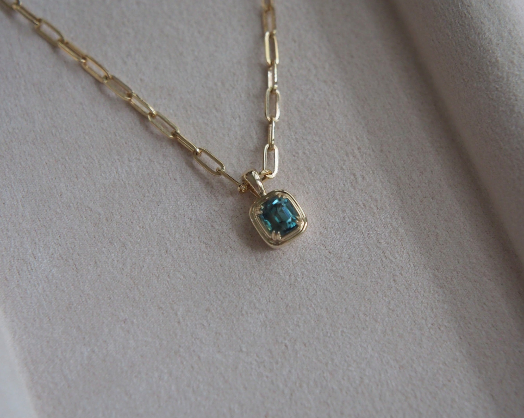 Juno Natural Tourmaline Pendant