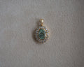 Mina Oval Lab Grown Green Diamond Pendant