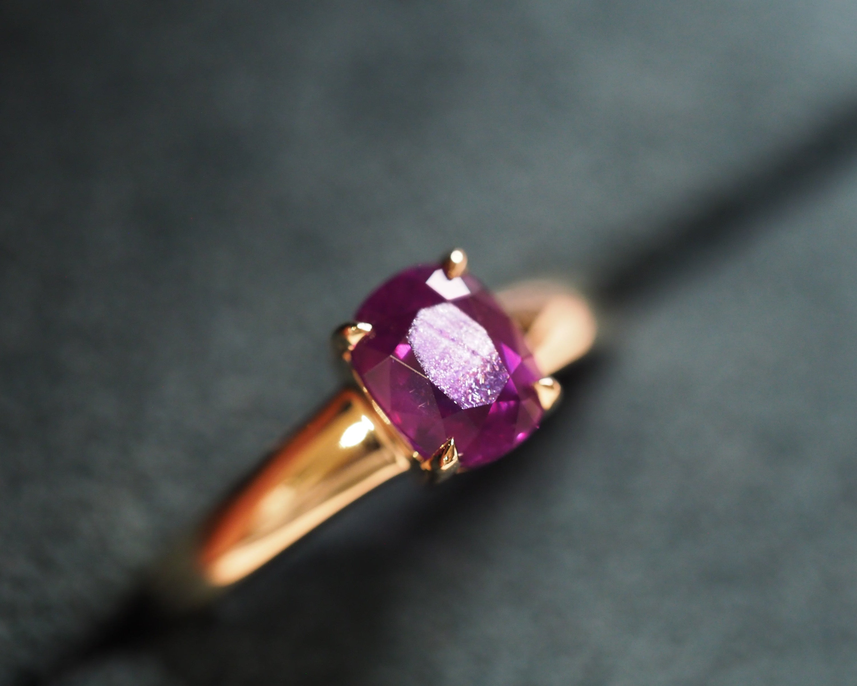 Purple stone ring 