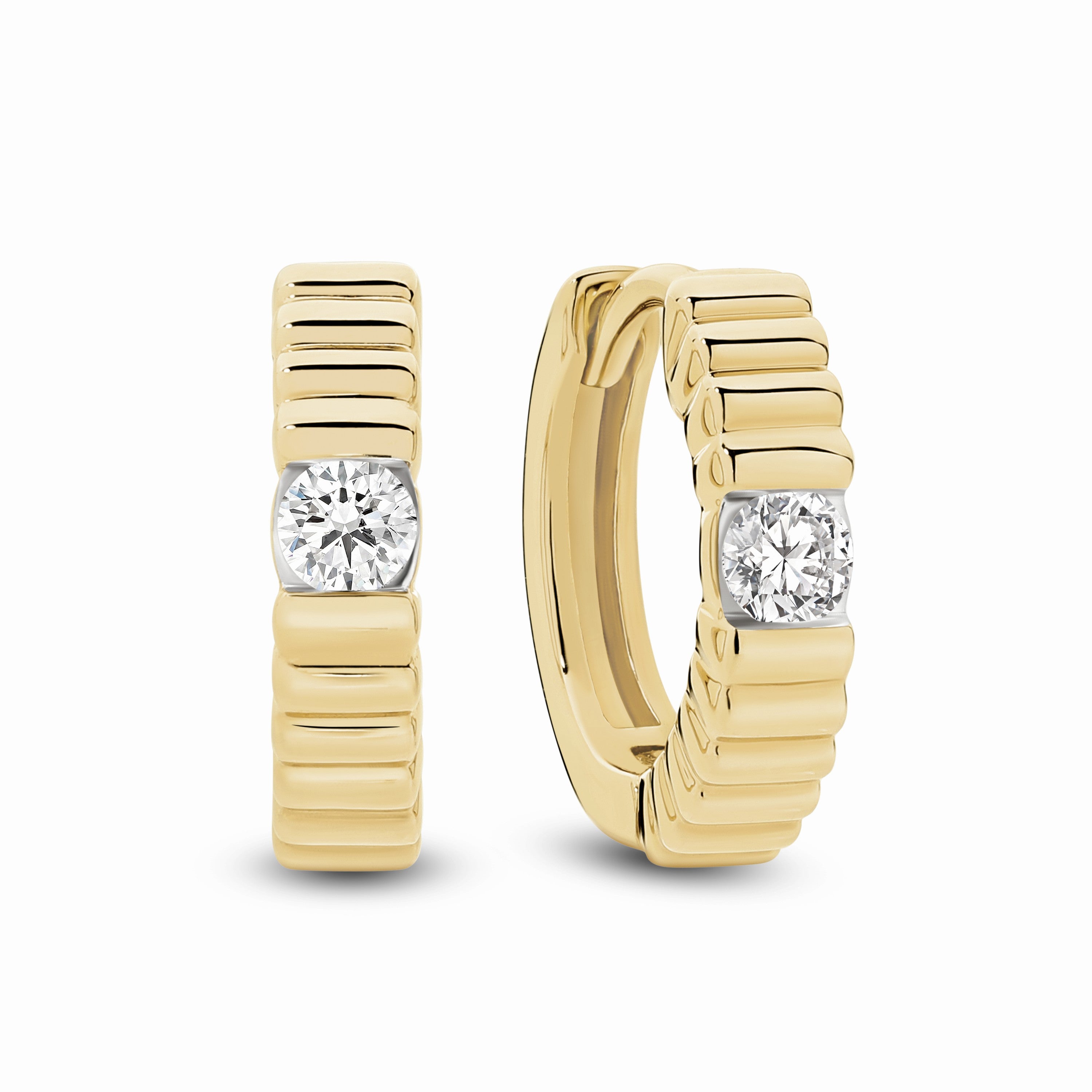 Ray Diamond Hoops